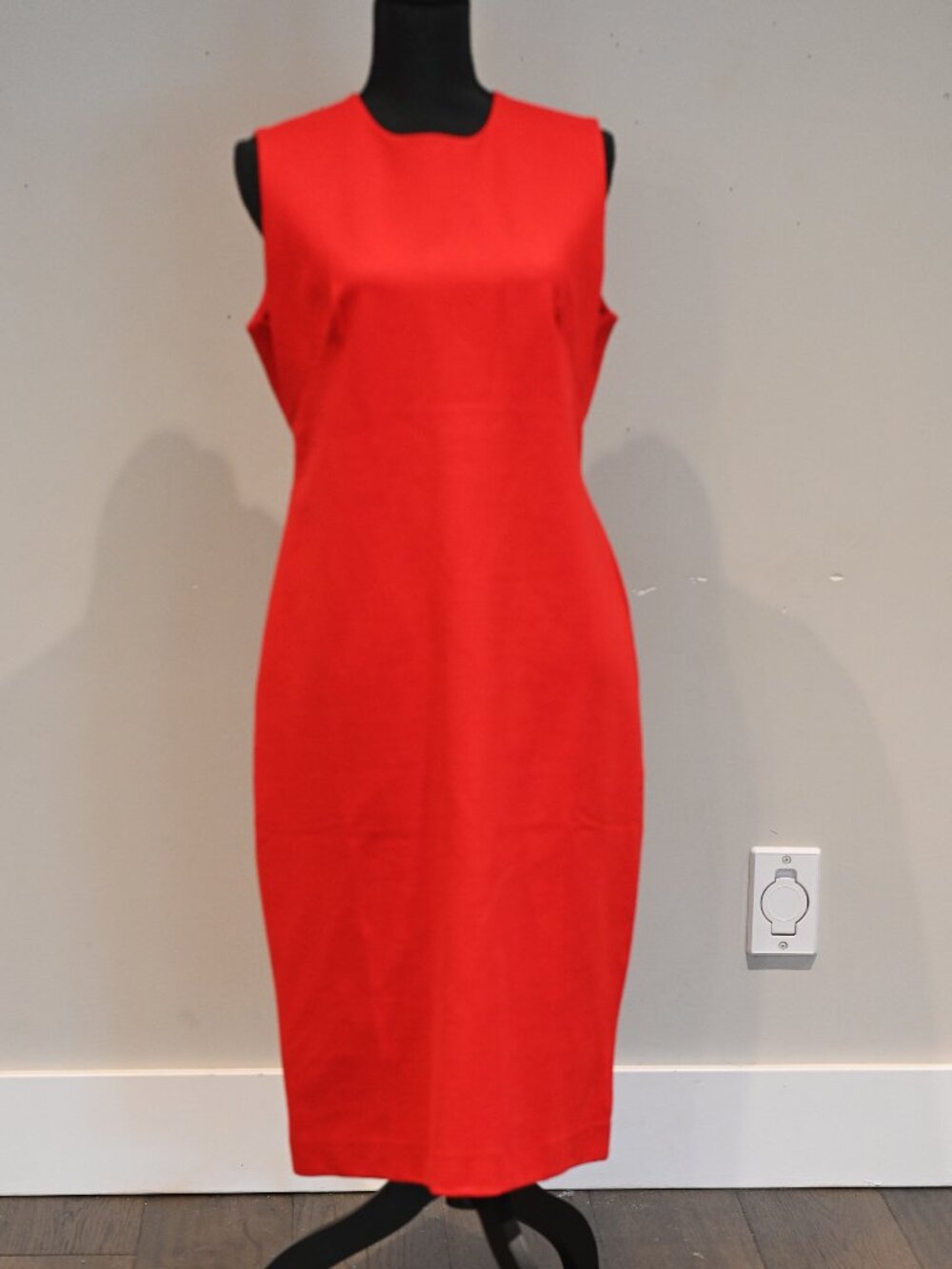 SPANX Red Sleeveless Sheath Dress Large